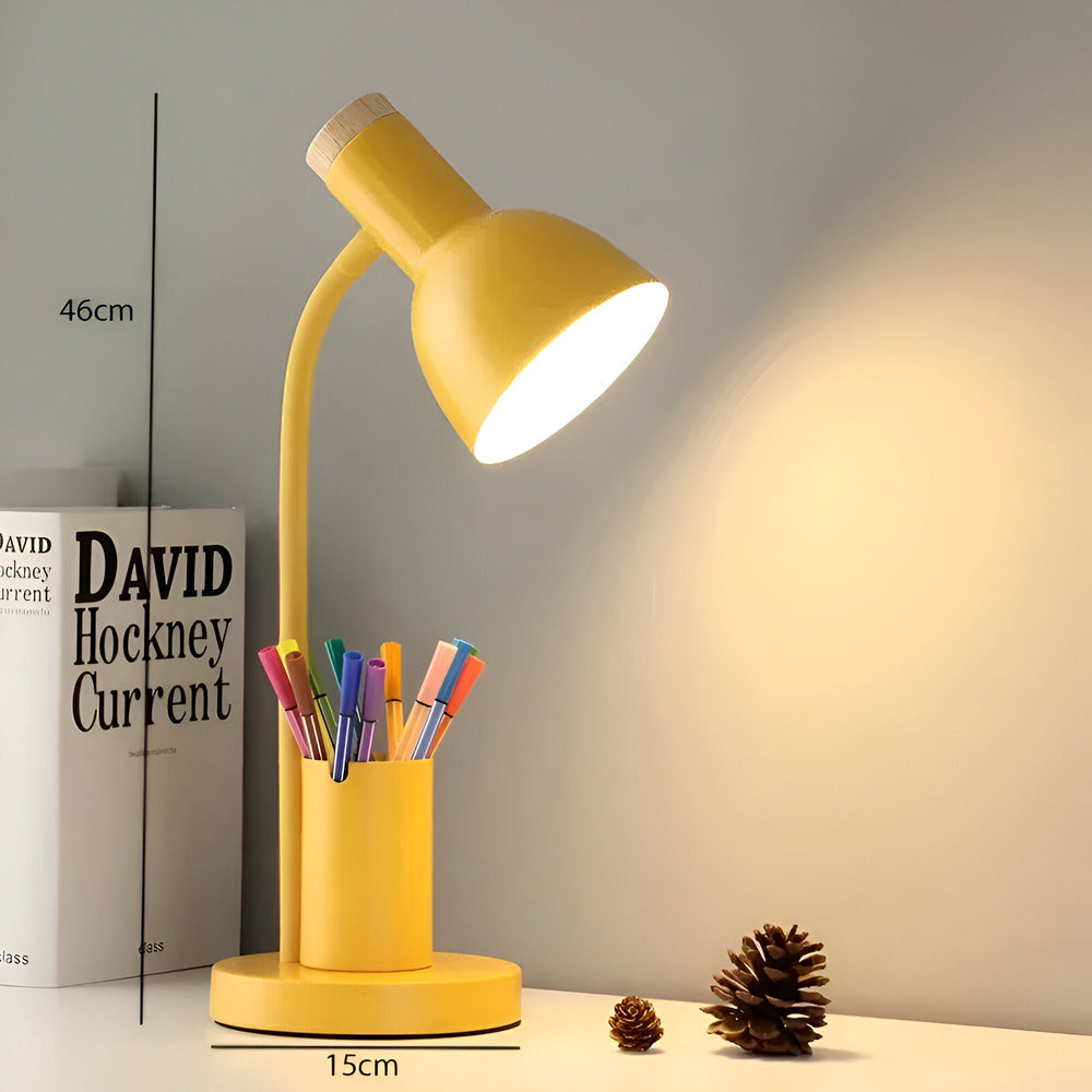 Cressida - Modern LED Table Lamp with Pen Holder