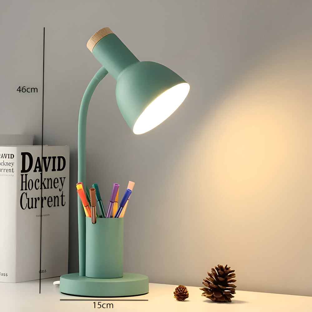 Cressida - Modern LED Table Lamp with Pen Holder