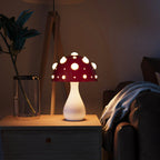 Decorative Table Lamp in the Shape of a Fly Agaric Mushroom – Original Lighting for the Bedroom and Living Room