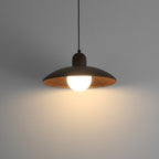 Japanese Style Wabi-Sabi Walnut Pendant Light