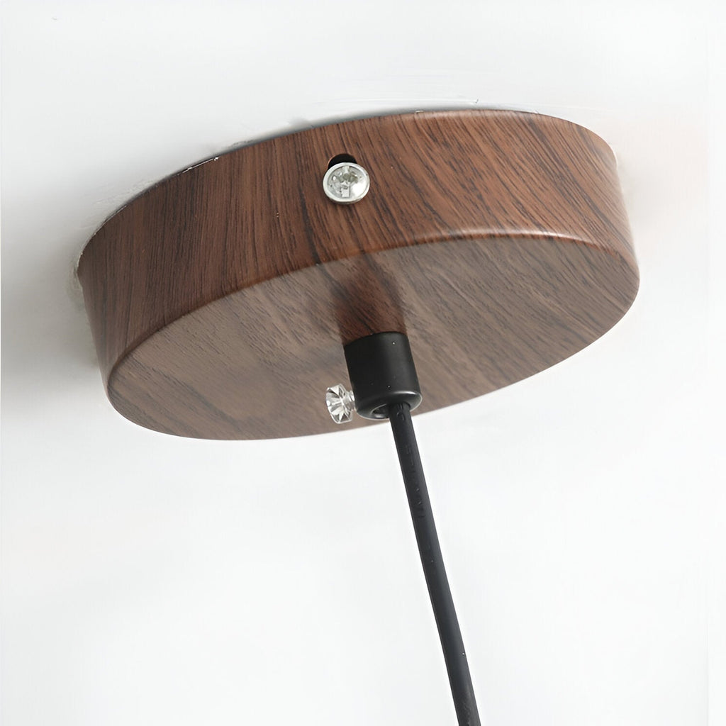 Japanese Style Wabi-Sabi Walnut Pendant Light
