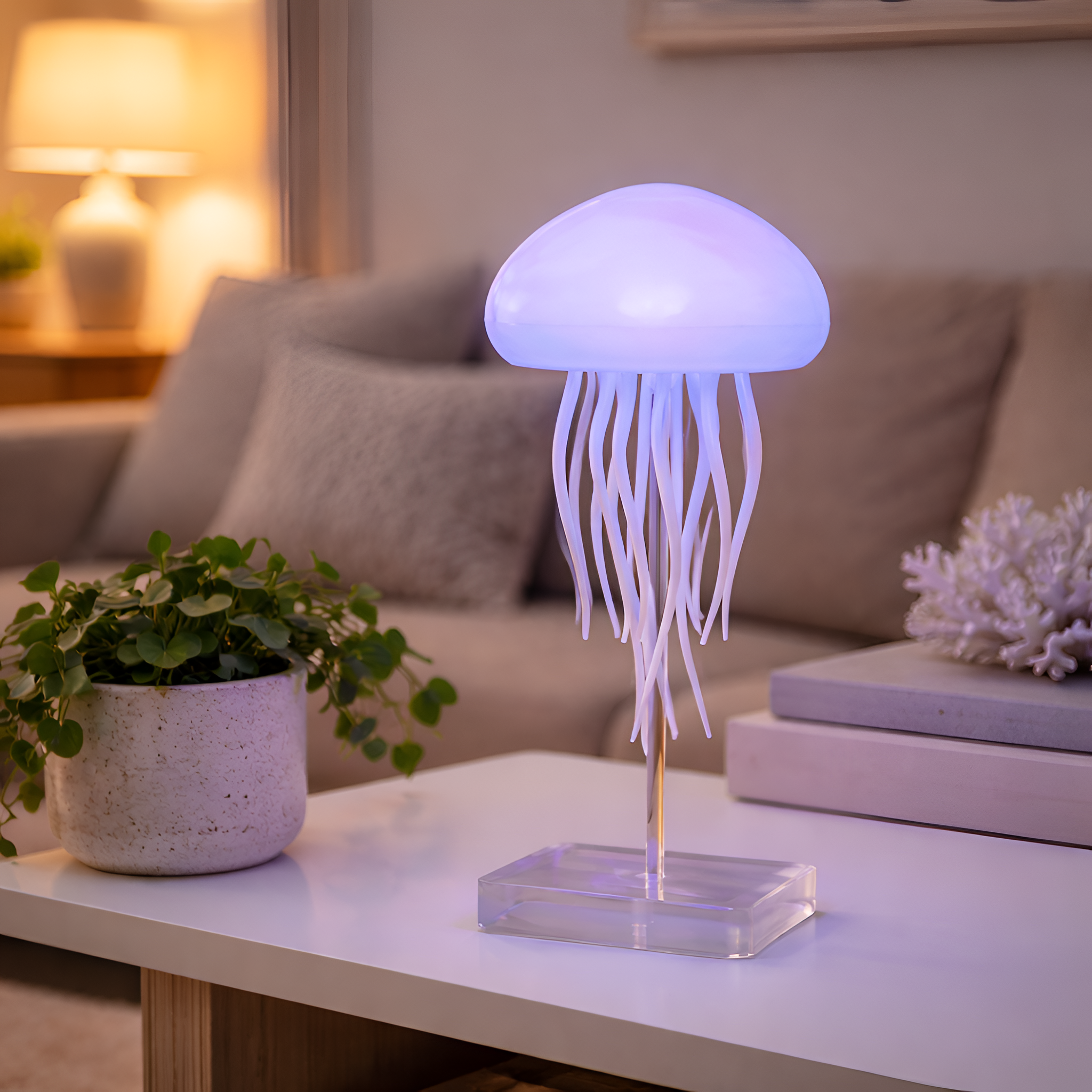 Eryndor - Modern Jellyfish LED Table Lamp