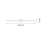 Wall Lamp Minimalist Linear Rod Double End Accent Modern Style