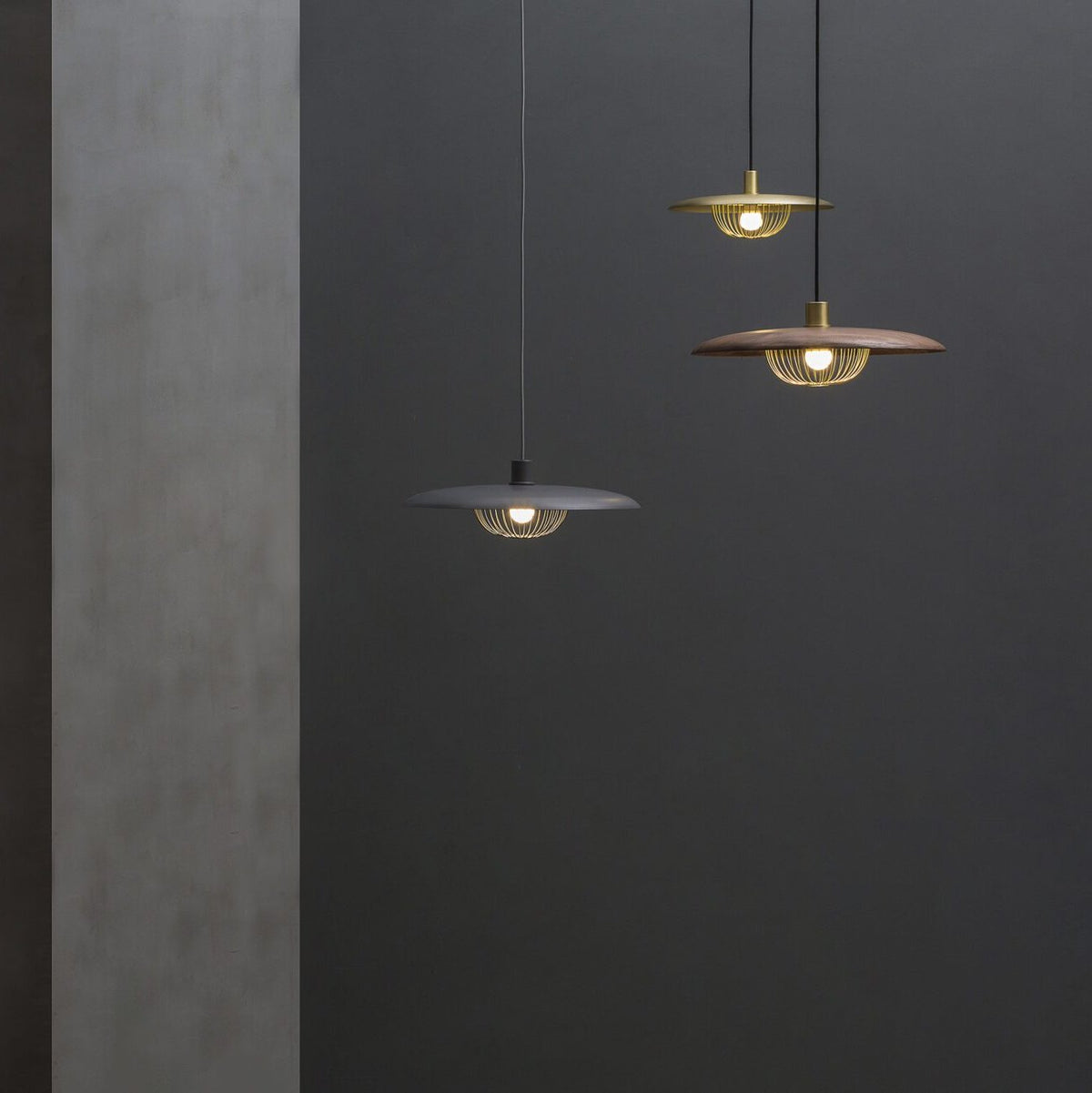 Wooden Metal Nordic Kasa Pendant Light