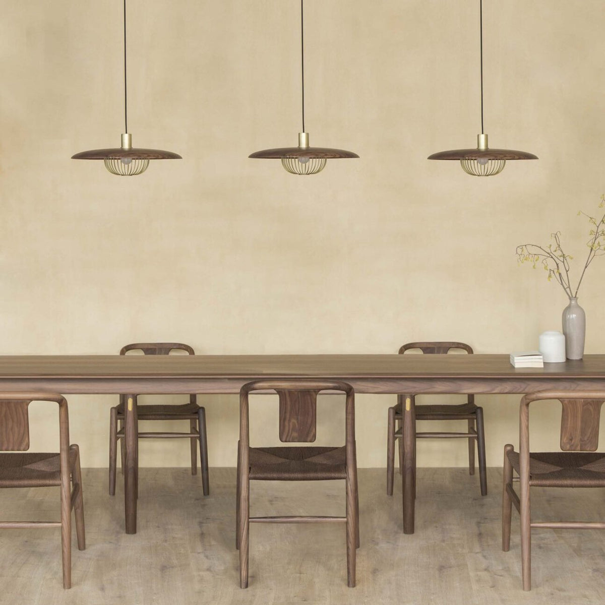 Wooden Metal Nordic Kasa Pendant Light
