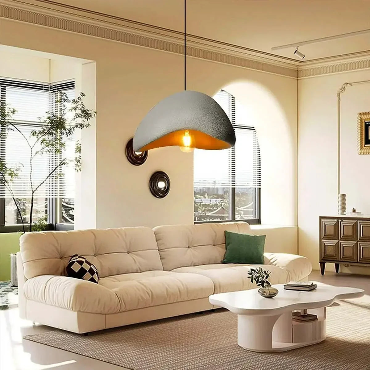Wabi Sabi Cloud Burst Japandi Pendant Light