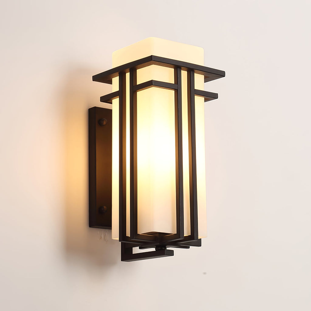 Krajewski Retro Industrial Glass Outdoor Wall Light