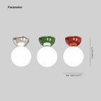 Valentina Modern Flush Mount Ceiling Light Metal Glass Bedroom
