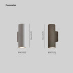 Midnight Glow Minimalist Cement Indoor Outdoor Wall Light