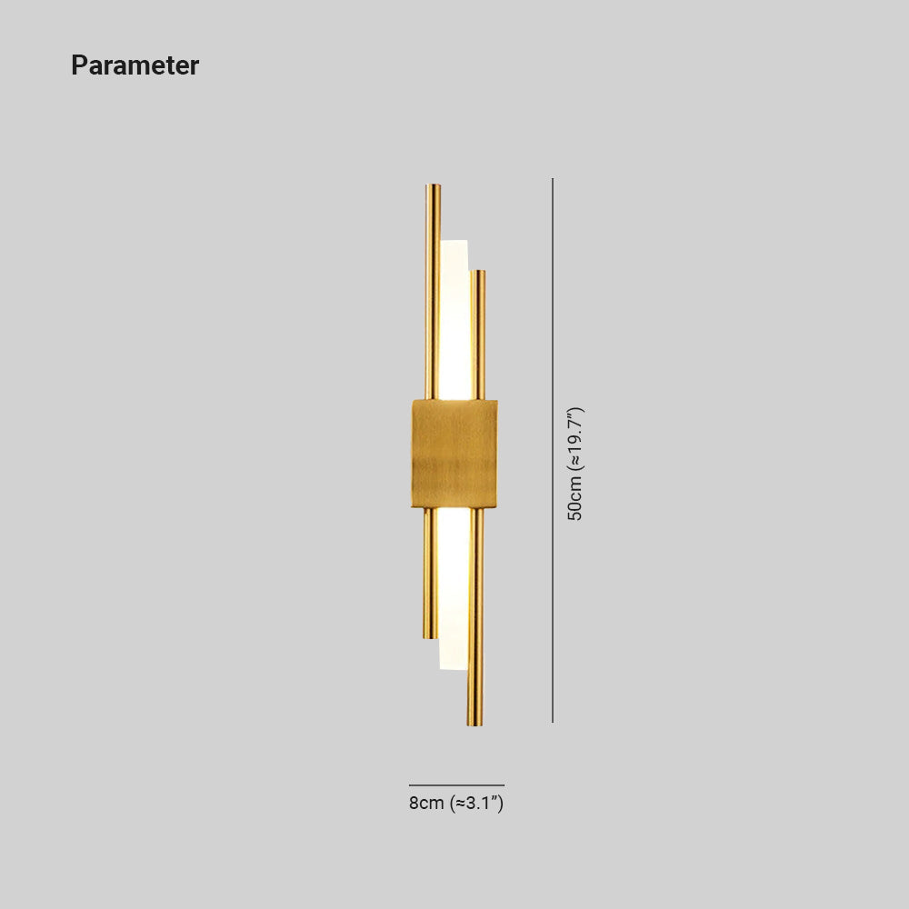 LuminArt - Stylish Black/Gold LED Light