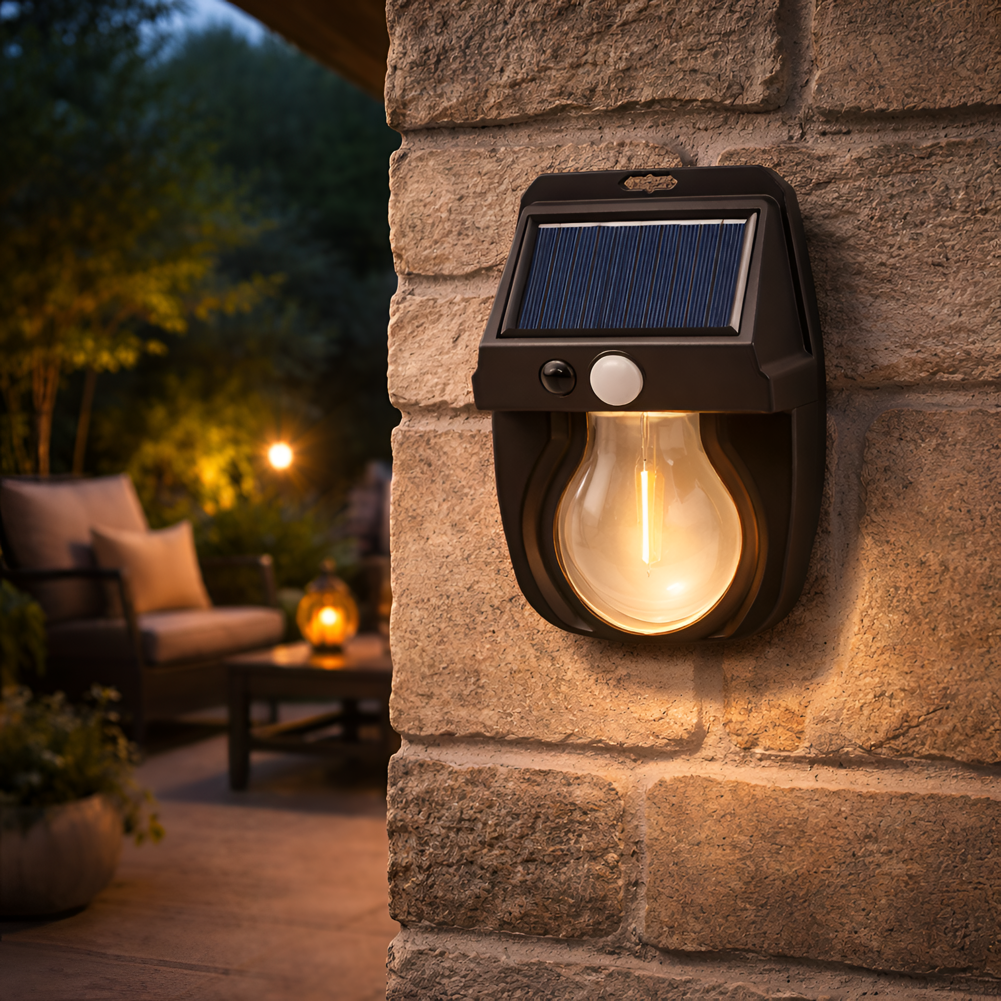 Maëlys - Solar Motion Sensor Wall Light