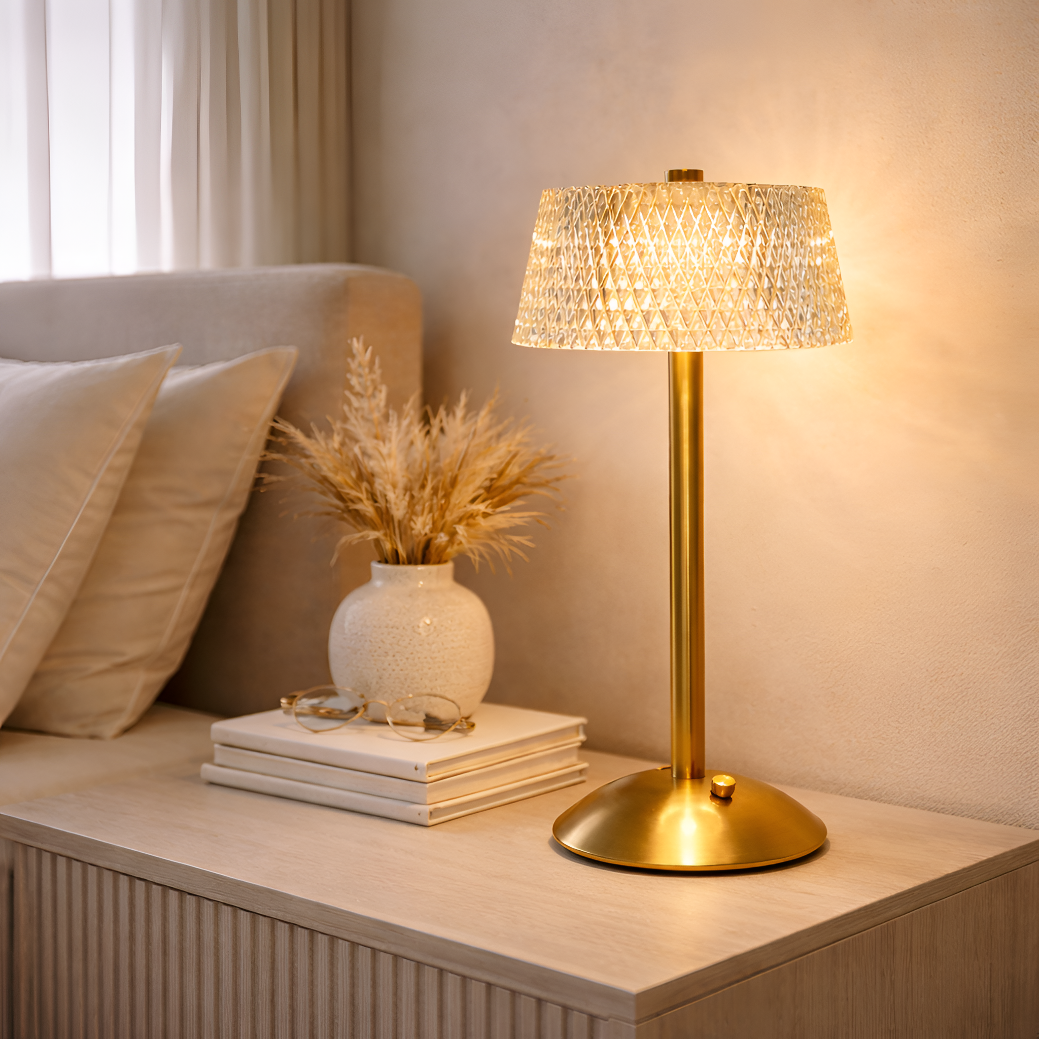 Kairo - Nordic Crystal Rechargeable Table Lamp LED