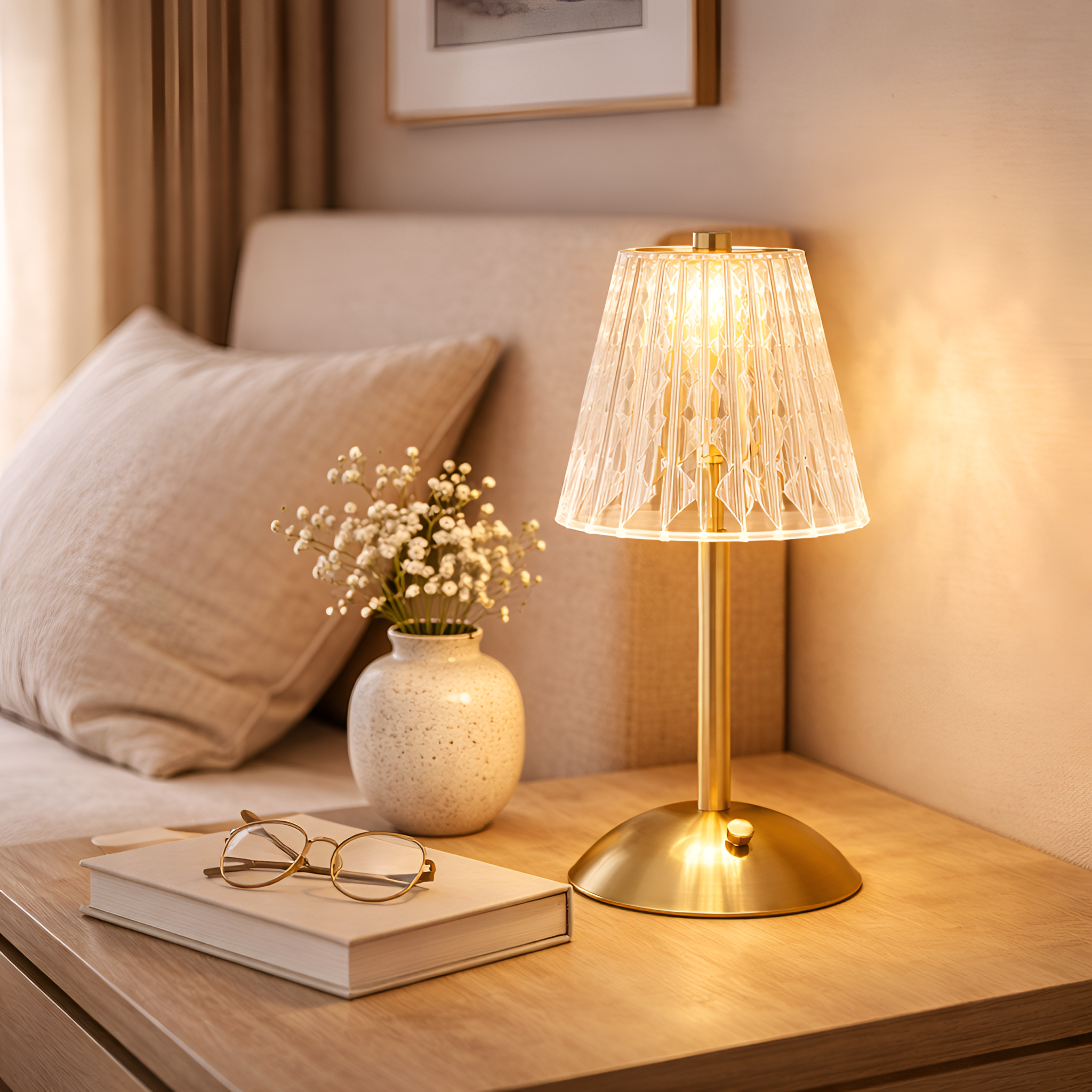 Kairo - Nordic Crystal Rechargeable Table Lamp LED