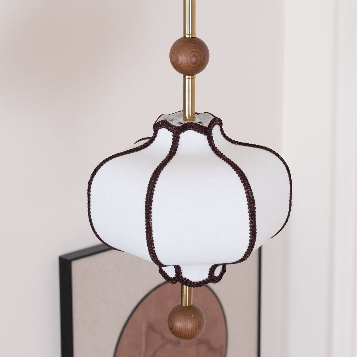 Lantern Grace Nordic Fabric Pendant Light