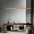 Xylo Linear Suspension Light Design in Wood