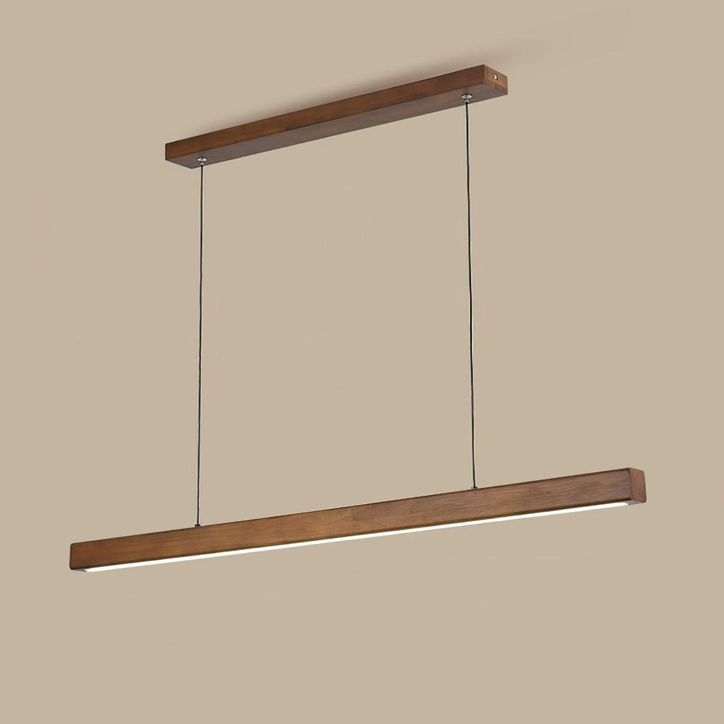 Xylo Linear Suspension Light Design in Wood