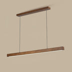 Xylo Linear Suspension Light Design in Wood