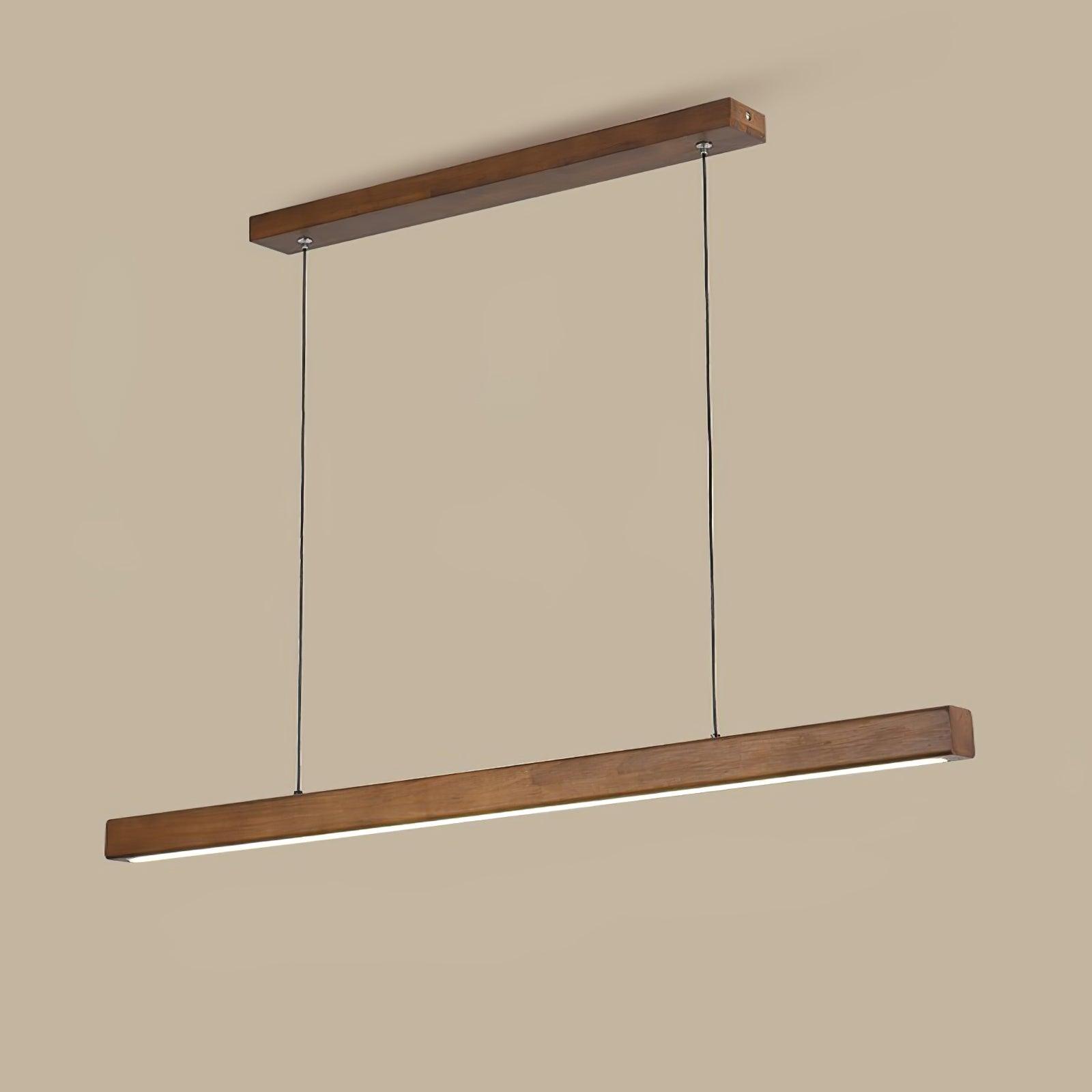 Xylo Linear Suspension Light Design in Wood
