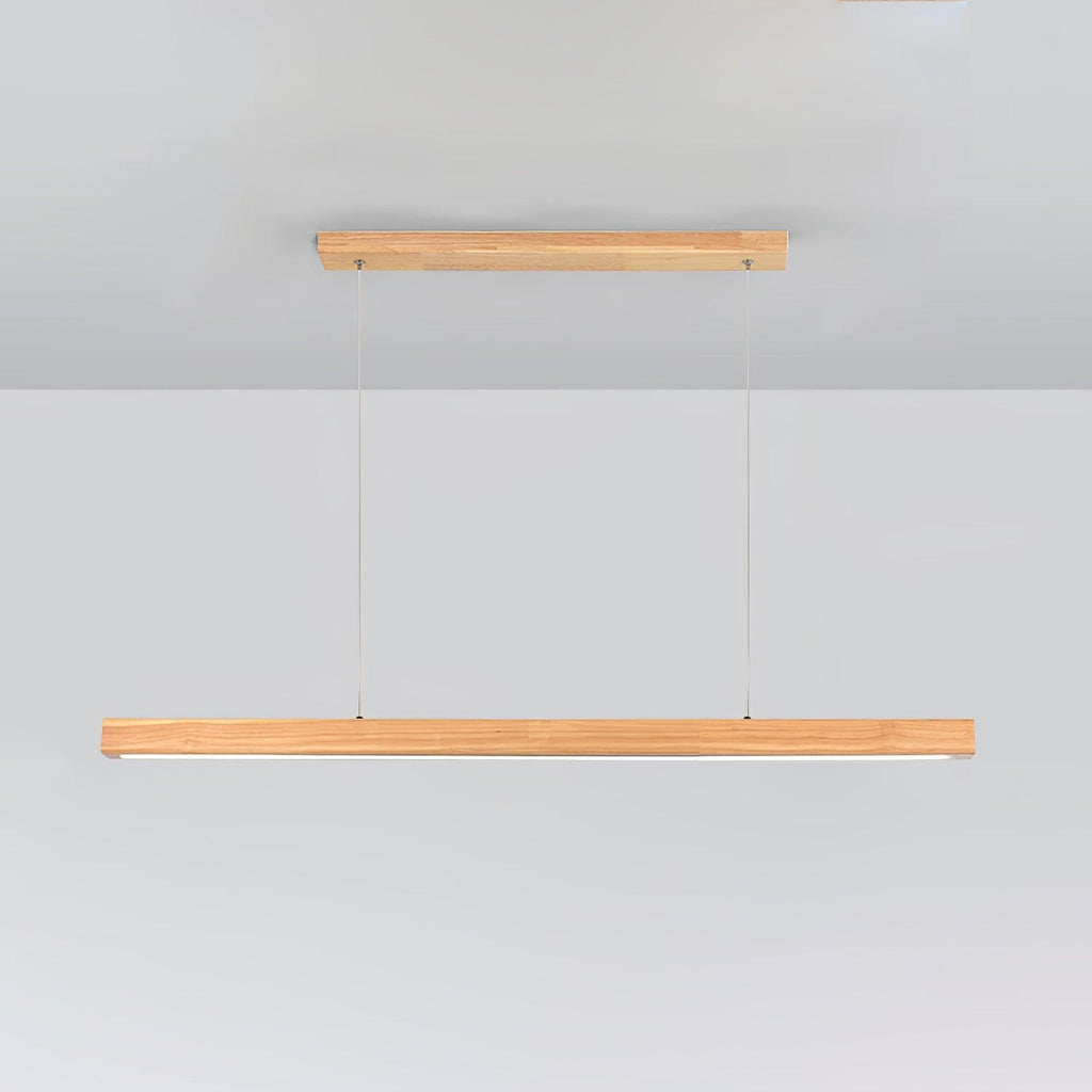 Xylo Linear Suspension Light Design in Wood