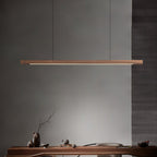 Xylo Linear Suspension Light Design in Wood