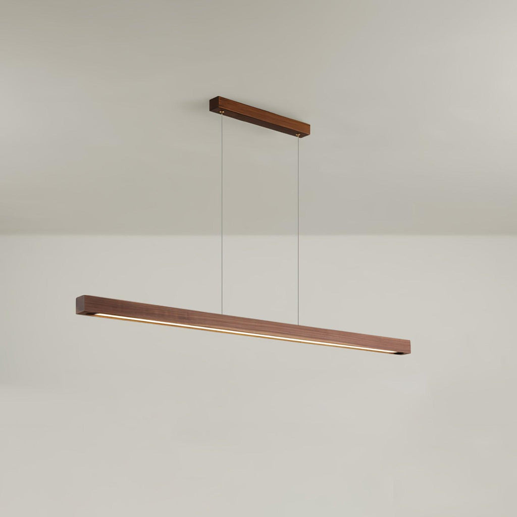 Xylo Linear Suspension Light Design in Wood