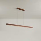 Xylo Linear Suspension Light Design in Wood