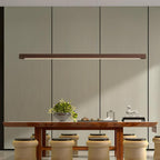 Xylo Linear Suspension Light Design in Wood