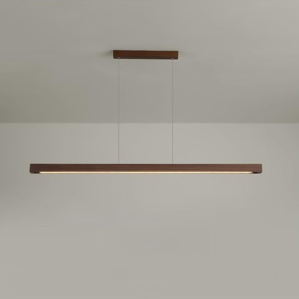 Xylo Linear Suspension Light Design in Wood