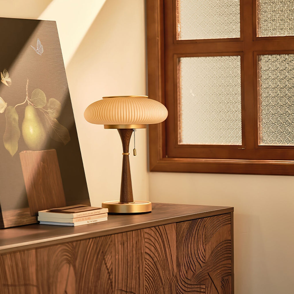 Brontea - Modern Table Lamp Mushroom Shape Minimalist Design