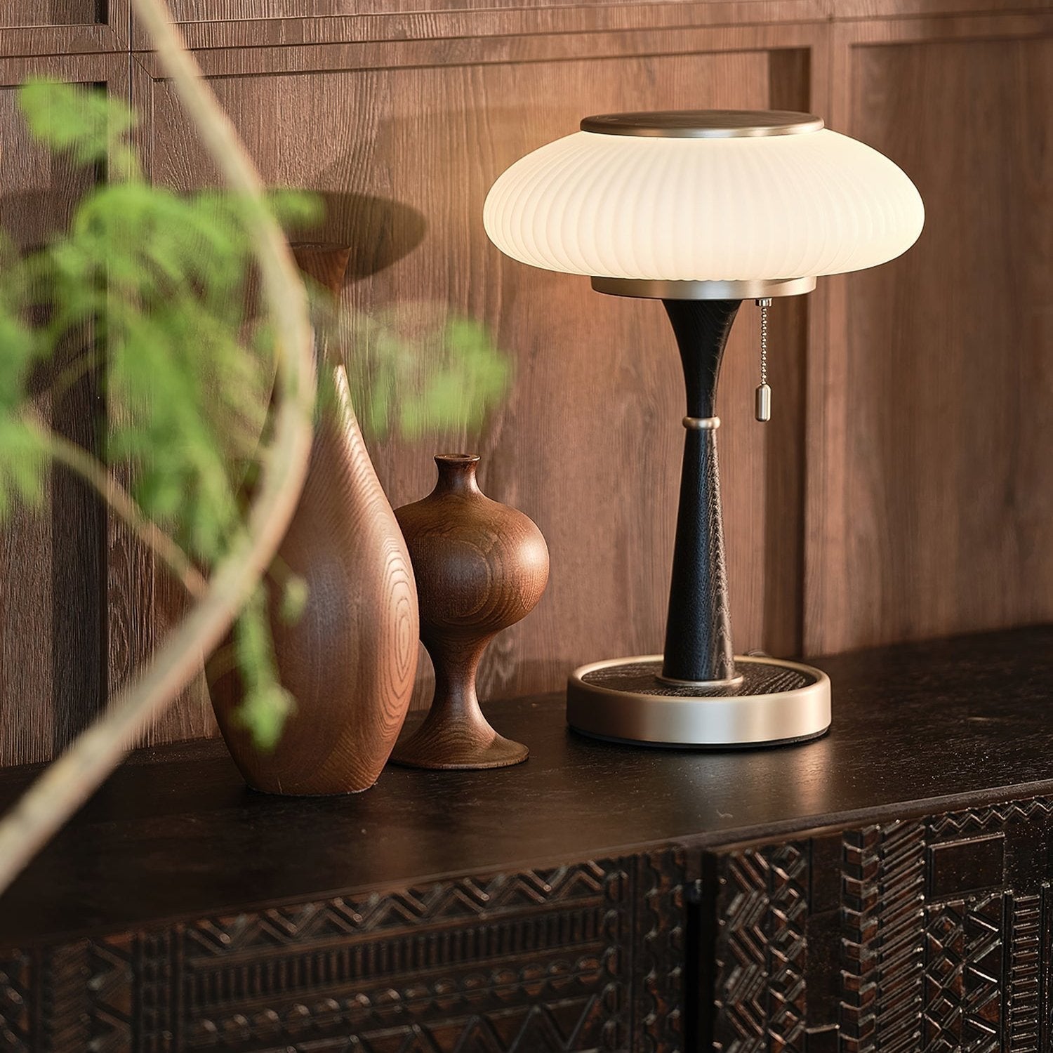 Brontea - Modern Table Lamp Mushroom Shape Minimalist Design