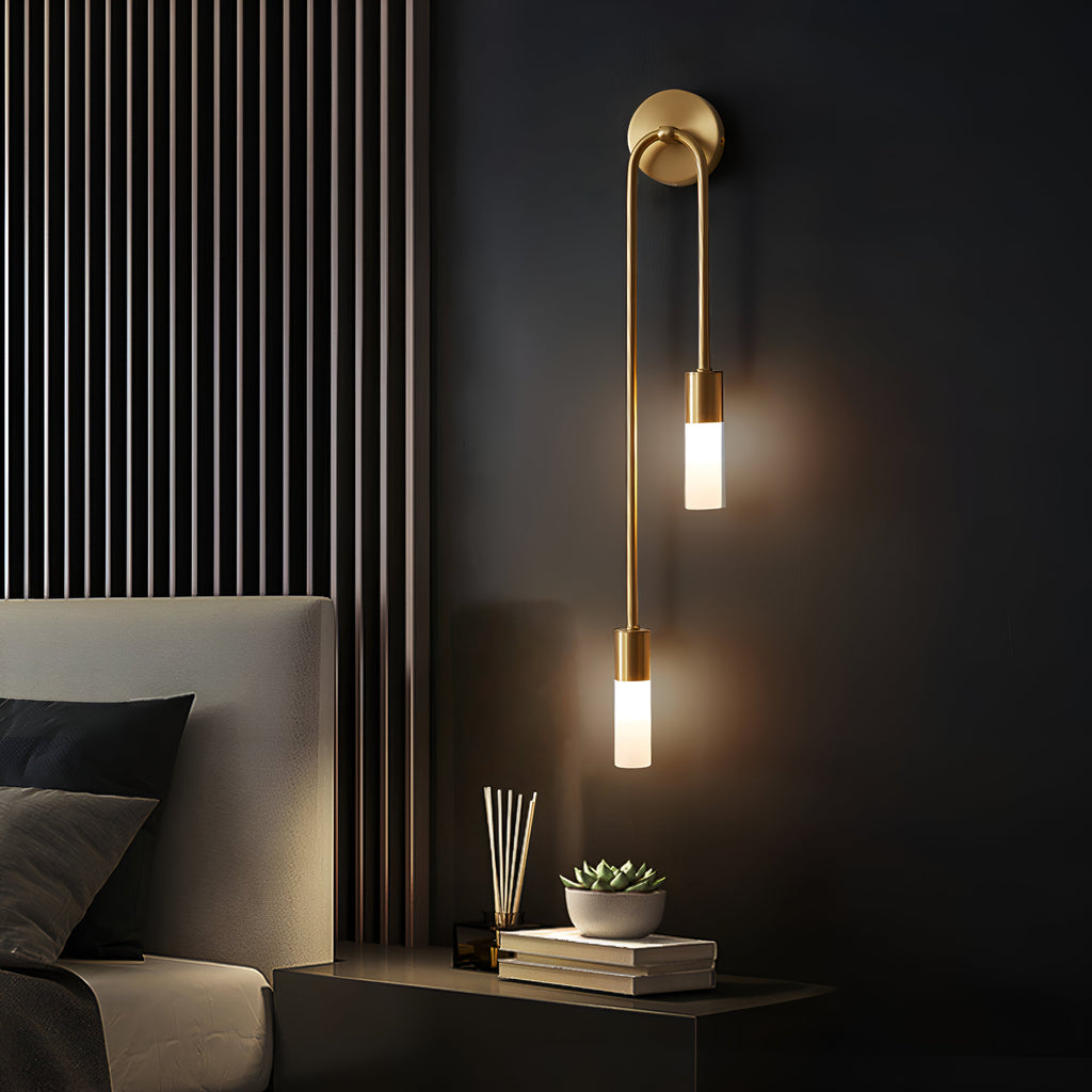 Nordic Modern Simplicity Iron & Acrylic Long Tube Wall Light