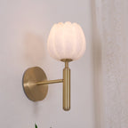 Ralin Wall Sconce Alabaster Flowers