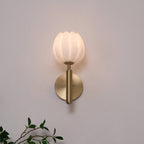 Ralin Wall Sconce Alabaster Flowers