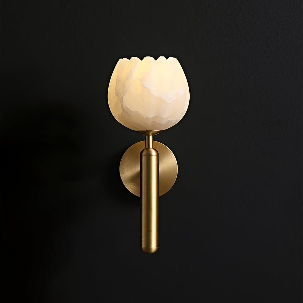 Ralin Wall Sconce Alabaster Flowers