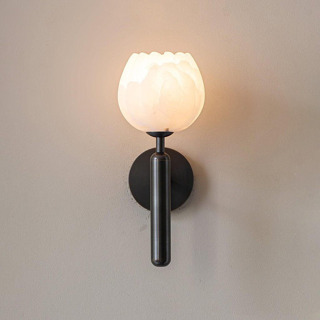 Ralin Wall Sconce Alabaster Flowers