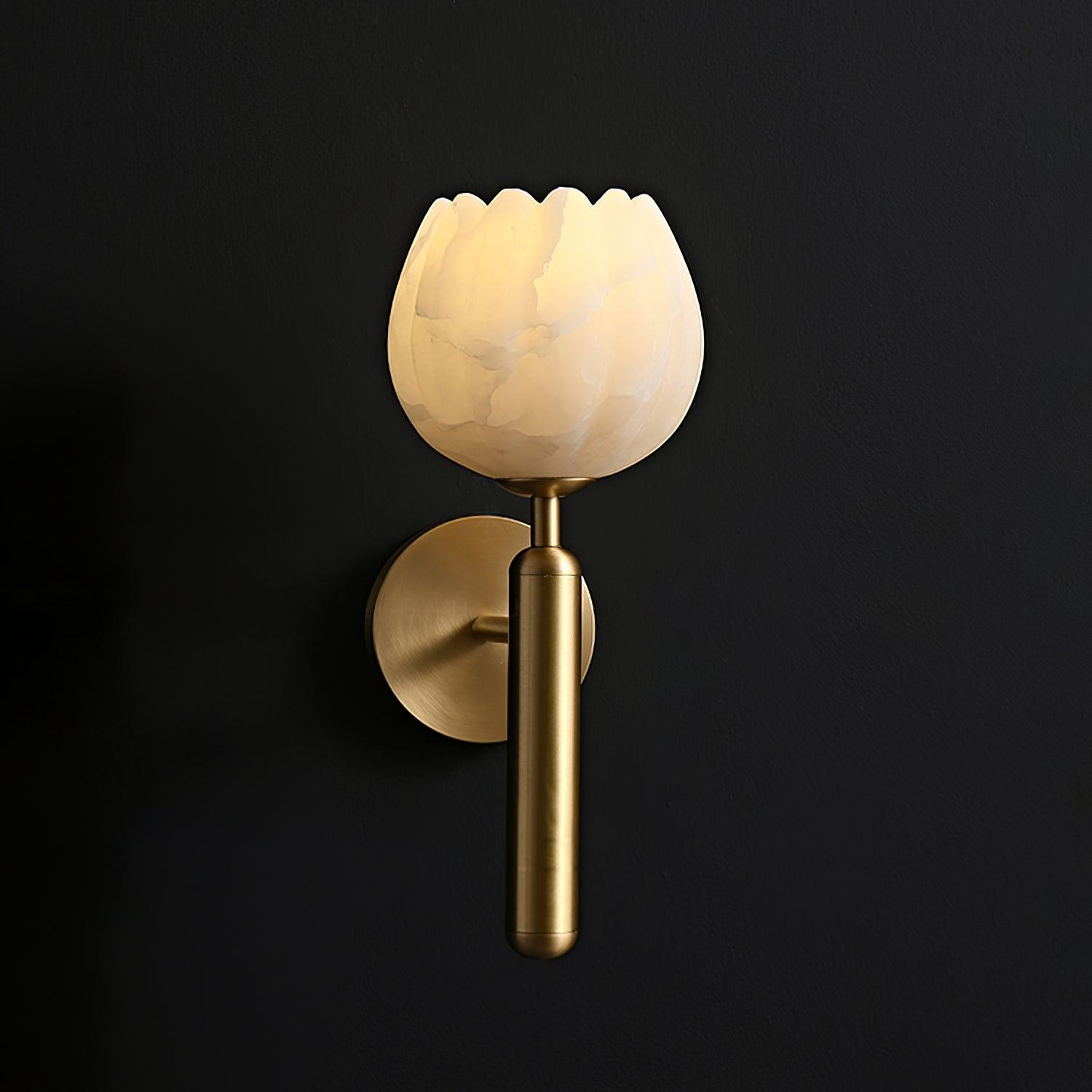 Ralin Wall Sconce Alabaster Flowers