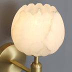 Ralin Wall Sconce Alabaster Flowers