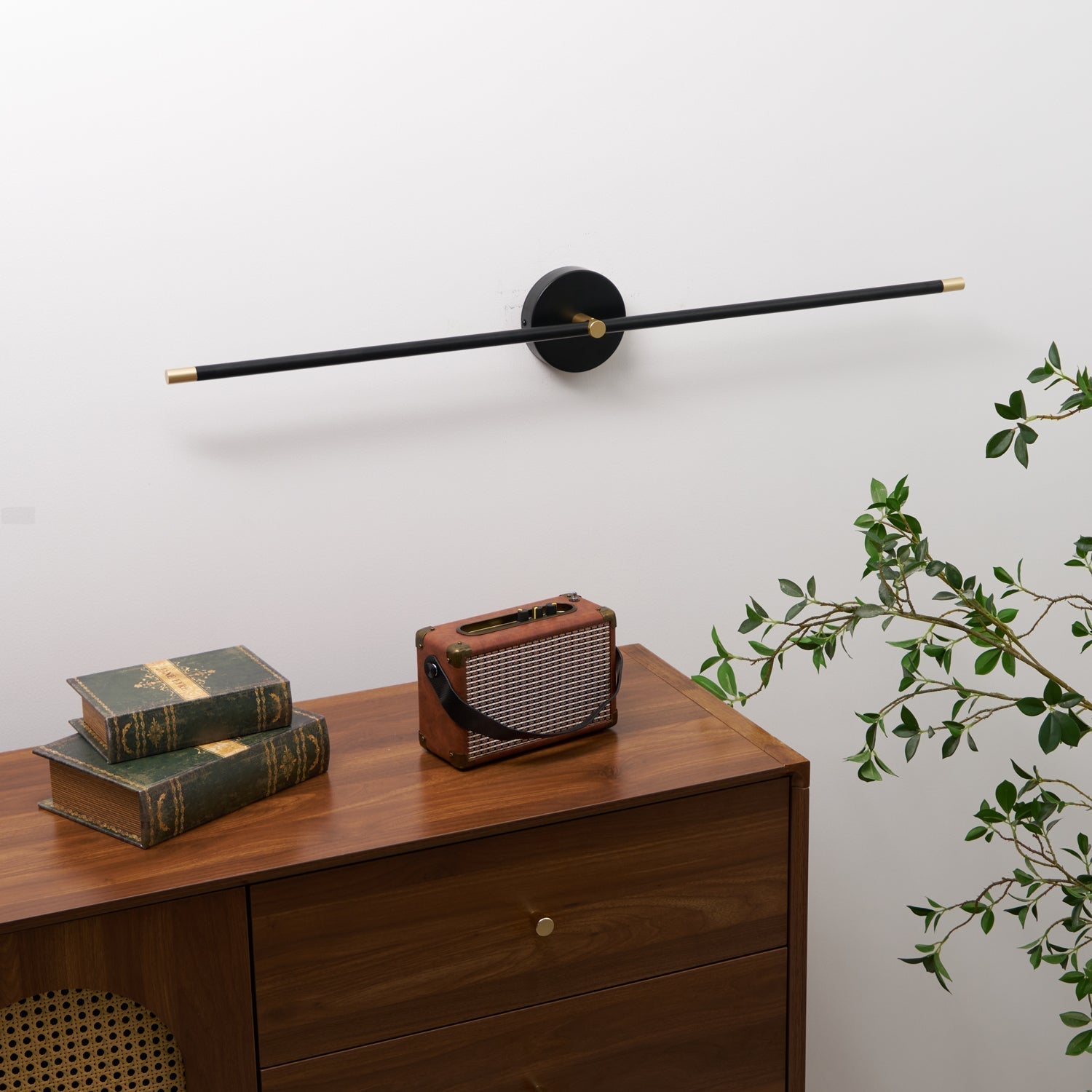 Wall Lamp Minimalist Linear Rod Double End Accent Modern Style