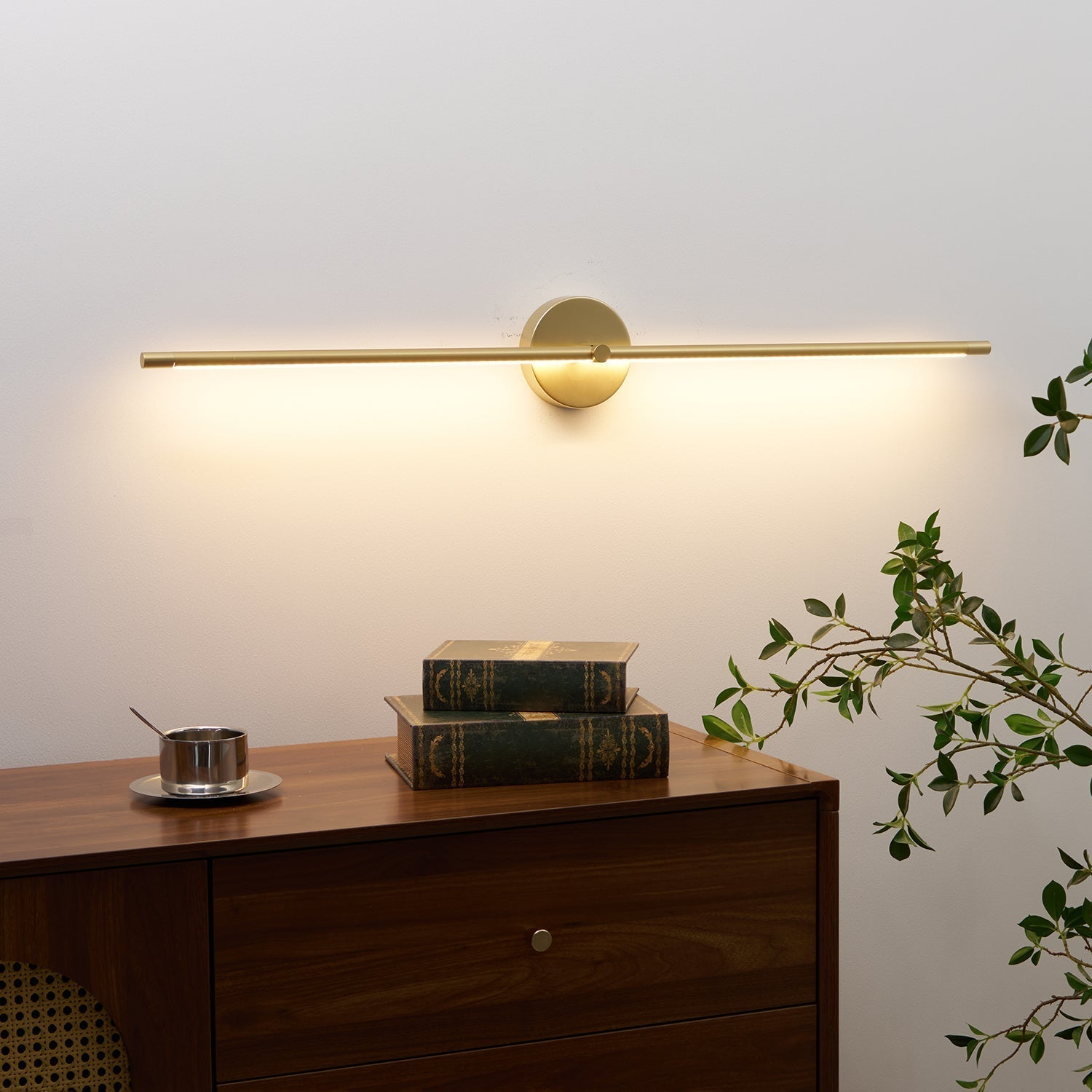 Wall Lamp Minimalist Linear Rod Double End Accent Modern Style