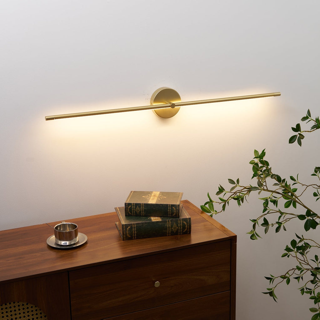 Wall Lamp Minimalist Linear Rod Double End Accent Modern Style