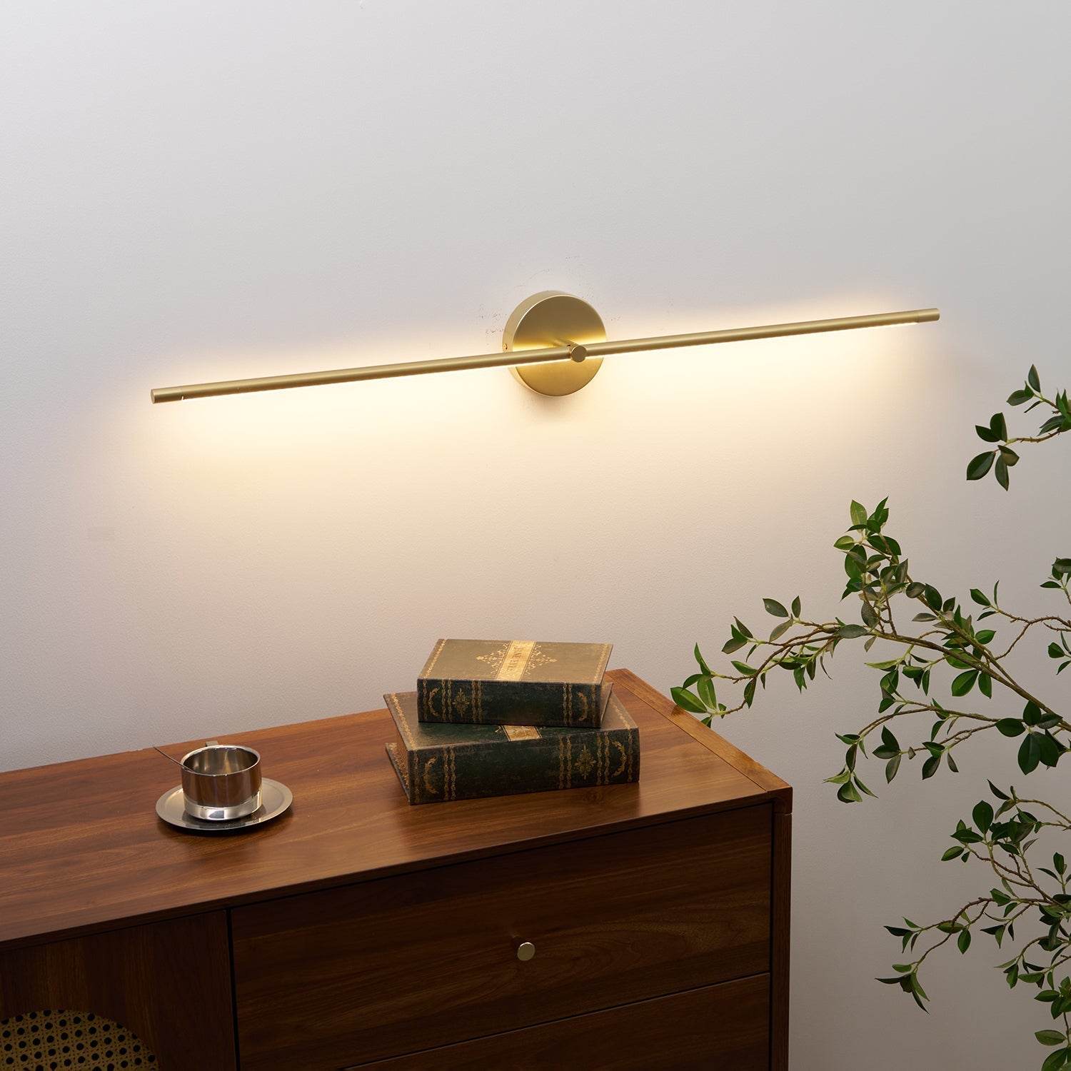 Wall Lamp Minimalist Linear Rod Double End Accent Modern Style