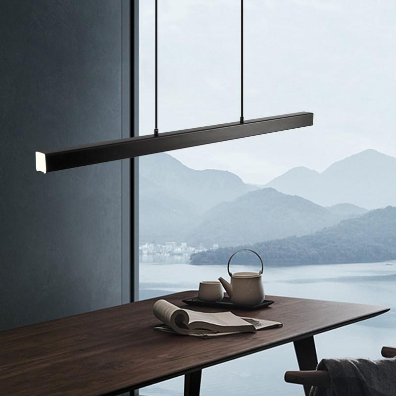 Thala Modern Linear Suspension Black/Brown Living Room