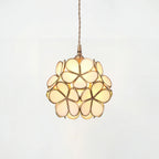 Mylene Flower Petal Glass Pendant Light