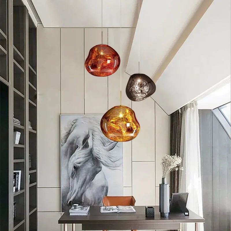 Thelma Minimalist Artistic Lava Melt Pendant Light