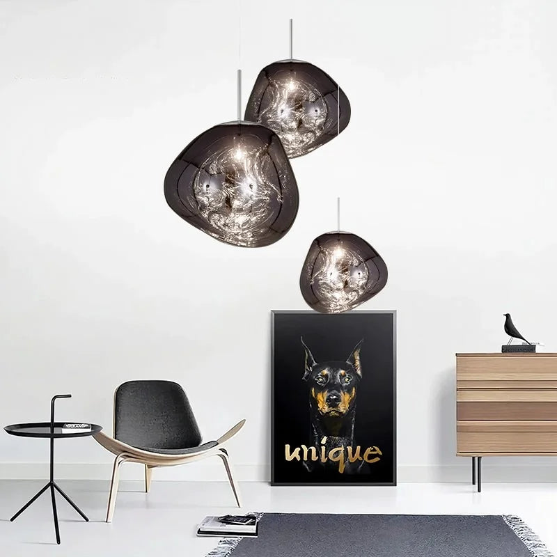 Thelma Minimalist Artistic Lava Melt Pendant Light