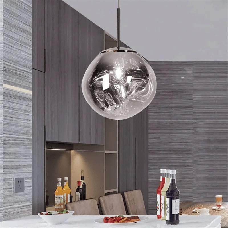 Thelma Minimalist Artistic Lava Melt Pendant Light