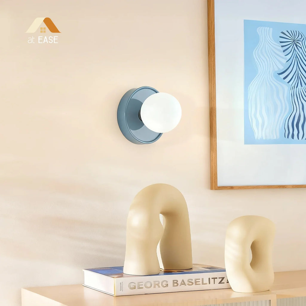 Nora Nordic Ceramic Orb Wall Light