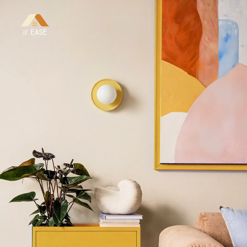 Nora Nordic Ceramic Orb Wall Light