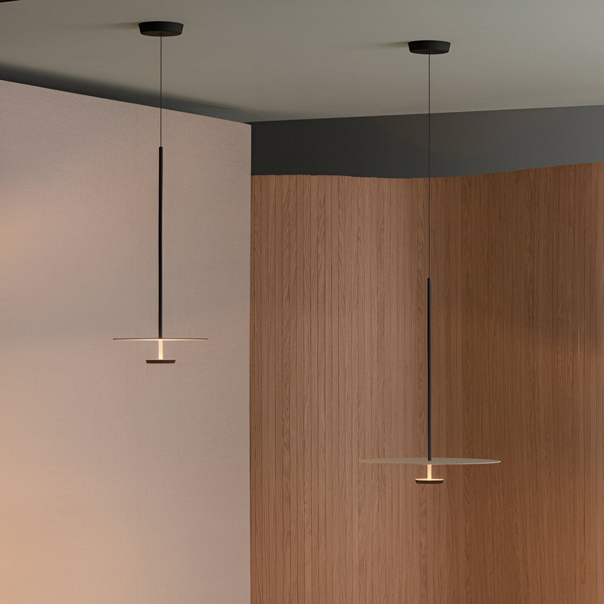 Nordic Minimalist LED Round Disc Pendant Light