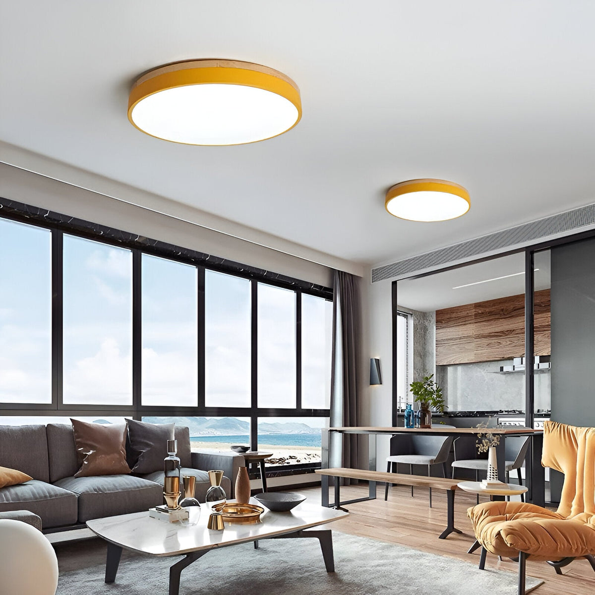Nordic LED Round Flush Acrylic Minimalist Ceiling Light